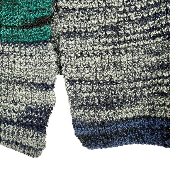 NIC+ZOE Cotton Wool Blend Knit Open Front Cropped Cardigan Womens L Multi-Color - Picture 6 of 12